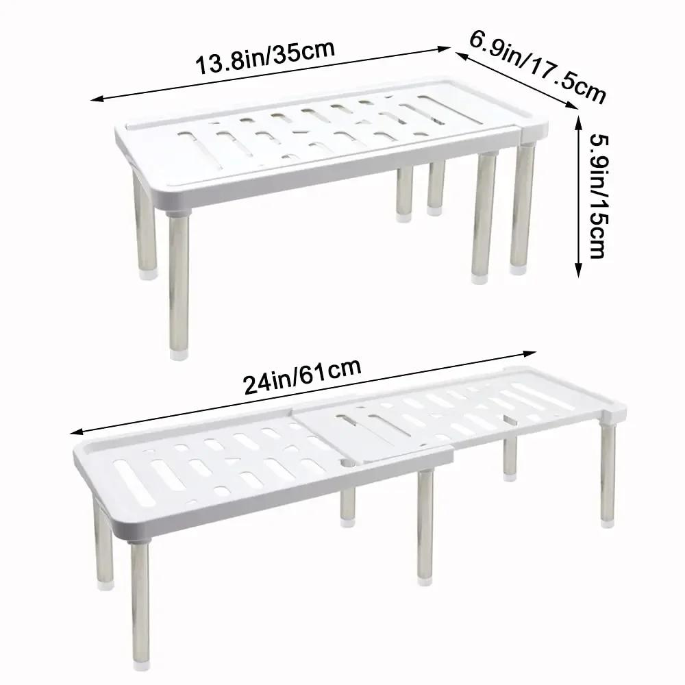Étagère Rétractable, 1 Pièce, Support De Rangement Multifonction, Organisateur D'articles Ménagers, Bouteille D'assaisonnement