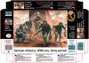 Master Box 1/35 Scale World War II German Infantry (5 Figures) in Early War Uniforms Plastic Model Kit MB35177