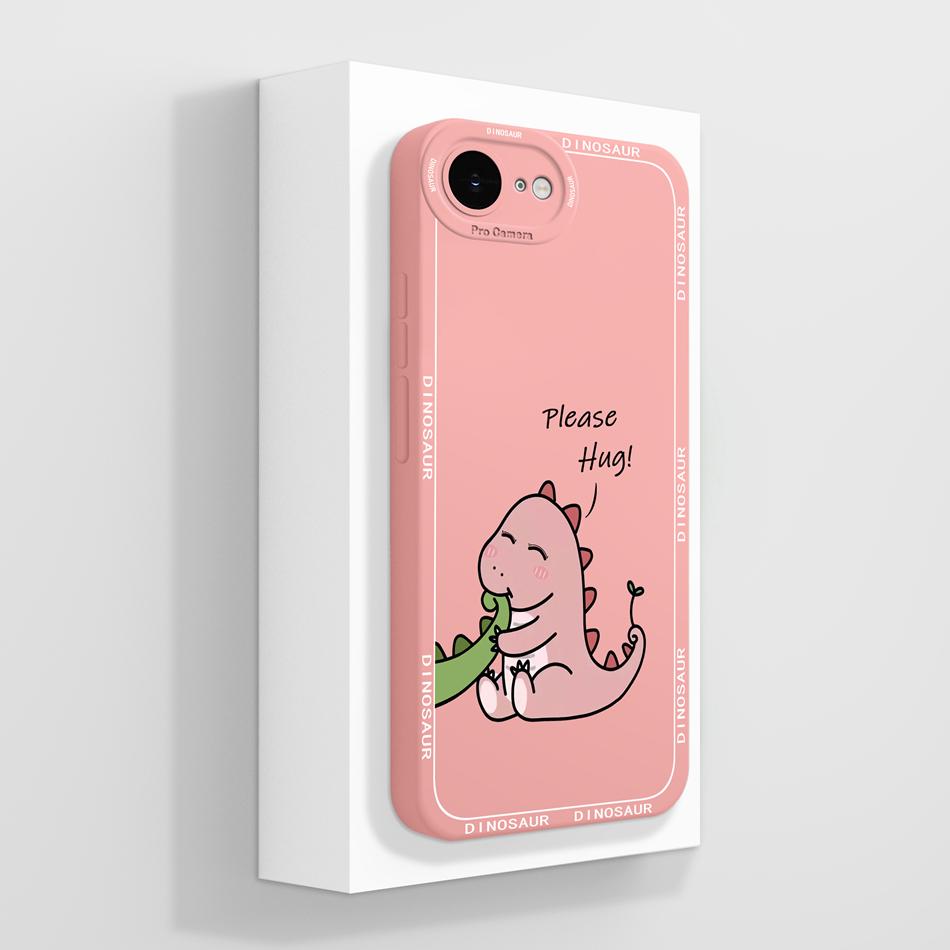 

For iPhone 16E Phone Case Cute Panda Couple Funda For iPhone SE 2025 Camera Protection Back Cover Soft Liquid Silicone Protector iPhone 16E