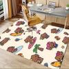 Office Rug Hello Kitty, Summer Activities Anti-Slip Rug, Machine Washable for Living Room, Bedroom, Office, Multiple Sizes, Bedroom Mat, Decorative Ma