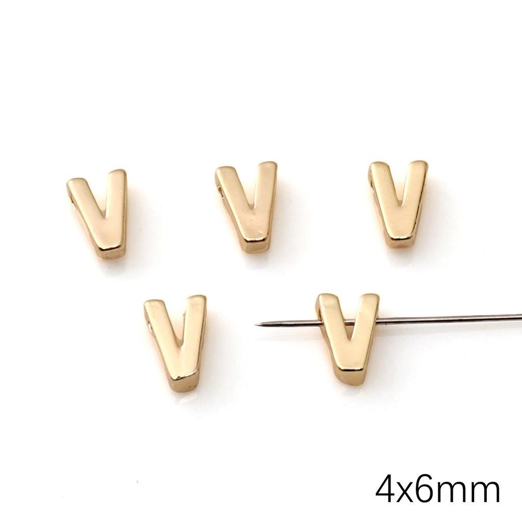 Mini Ciondolo Lettera Inglese in Rame per Creazione Gioielli Fai da Te Componenti Accessori