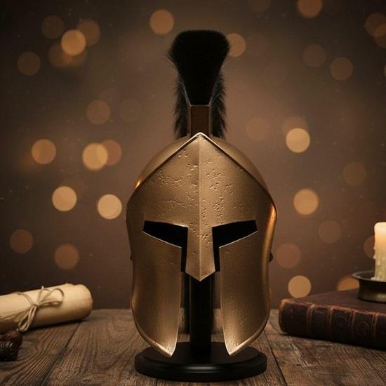 

Греческий спартанский коринфский шлем Бронзовый воин Косплей, Костюм на Хэллоуин Доспехи