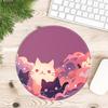 Anti Slip 1pc Mouse Pad Game Console Pad Computer Laptop Pad Keyboard Mouse Pad Office Pad Desk Accessories Black Cat Starry