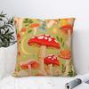 Colorful Mushroom Cartoon Square Pillow Case Cushion Cover Novelty Decor Pillowcase for Home 4040cm