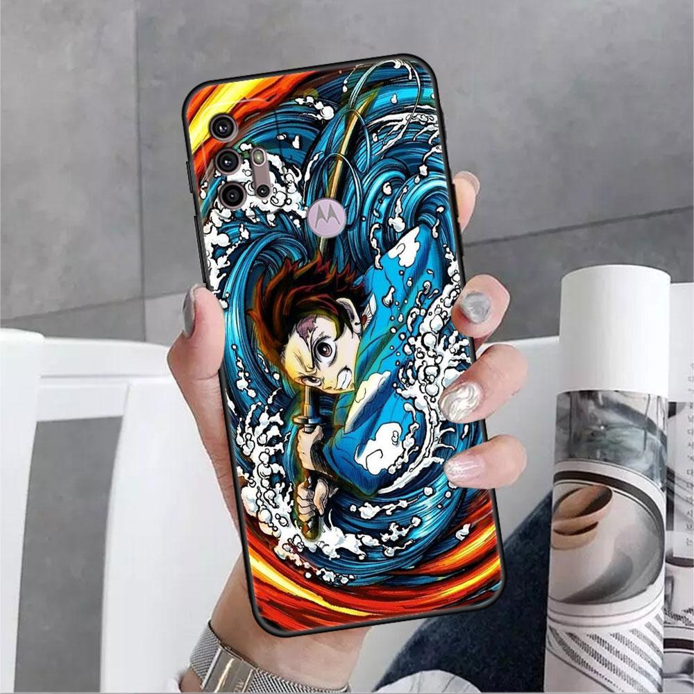 Dämon Slayer Anime Fall Für Motorola G30 G9 Spielen G82 G52 G60 G8 G9 Power G50 One Fusion Edge 30 20 schwarz Weiche Telefon Capas