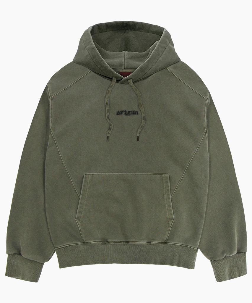 PIGMENT Small Logo Hoodie Khaki