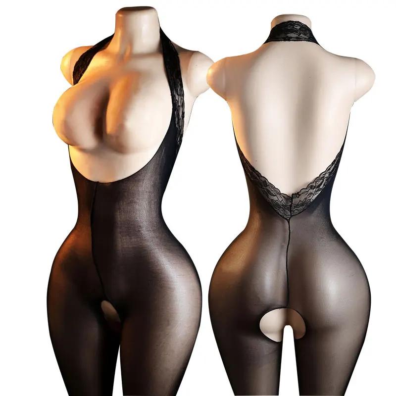 Open Bra Babydolls Bodystocking Erotic Lingerie Sexybodysuit Woman Nighty Porno Underwear Women Crotchless Sexy Adults Anal