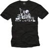 Vintage Electro House Musik Herren Mens T-Shirt Mit Party Boxen - Männer Dj Shirt