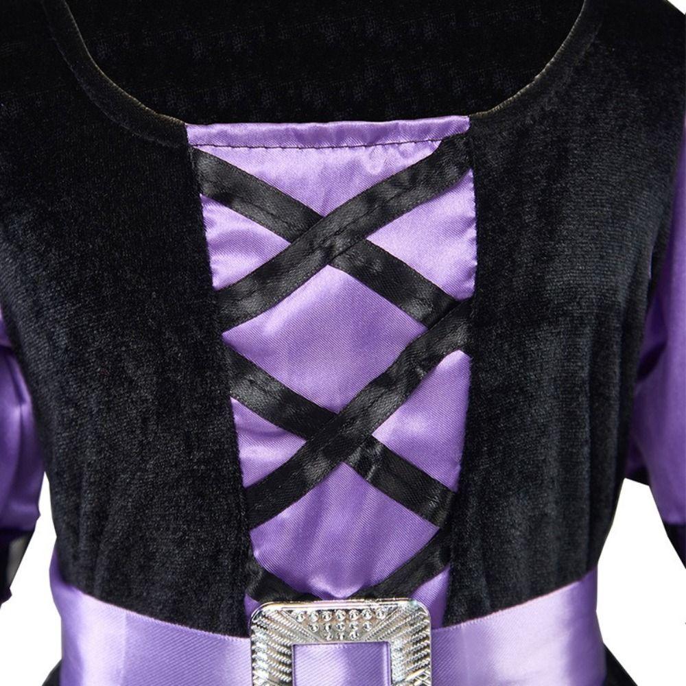 With Hat Witch Costume Dress Deluxe Set Kids Cosplay Dress Deluxe Princess Party Dress For Kids