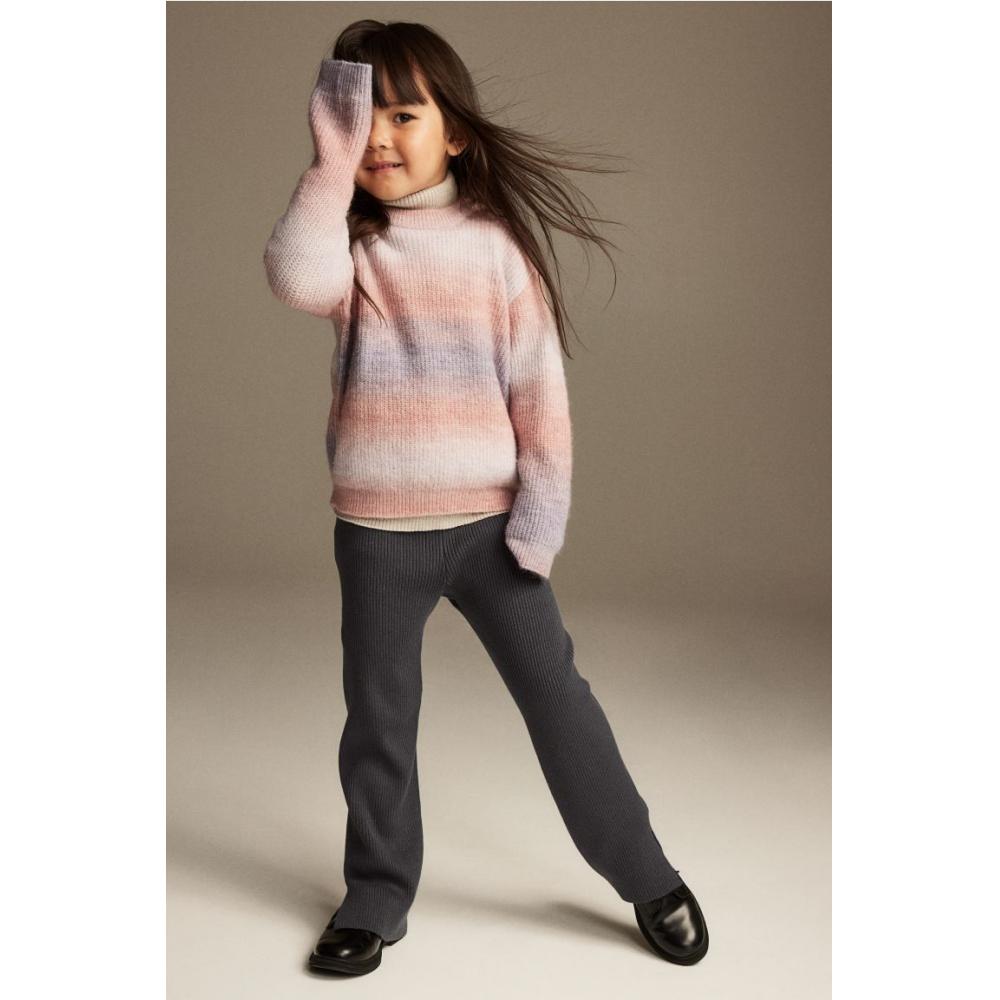 

Леггинсы HM Rib Knit темно-серые