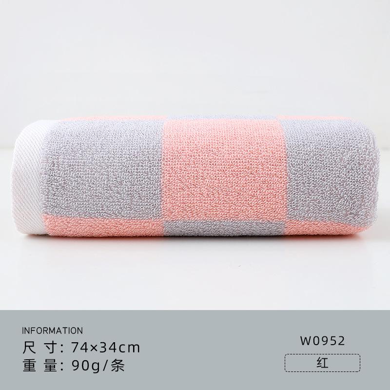 Towel Classic Grid 100% Xinjiang High Quality Cotton Fashion Couple Face Towel Gifts