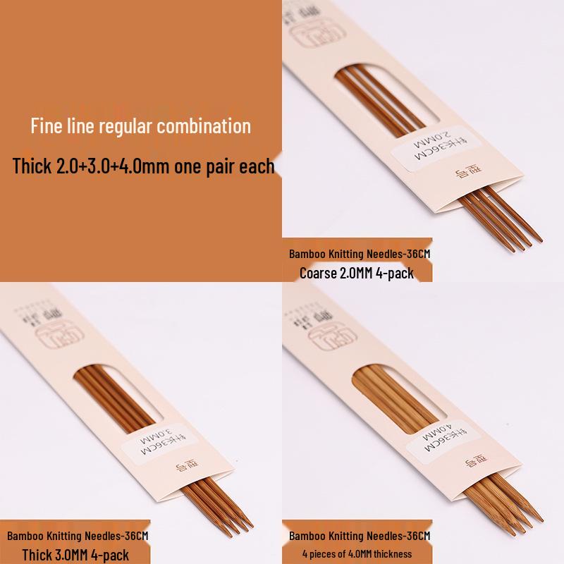 

Набір кругових та прямих спиць: Ідеально підходить для мотків пряжі, шарфів, шапок, товстих спиць, інструментів з карбонізованого бамбука