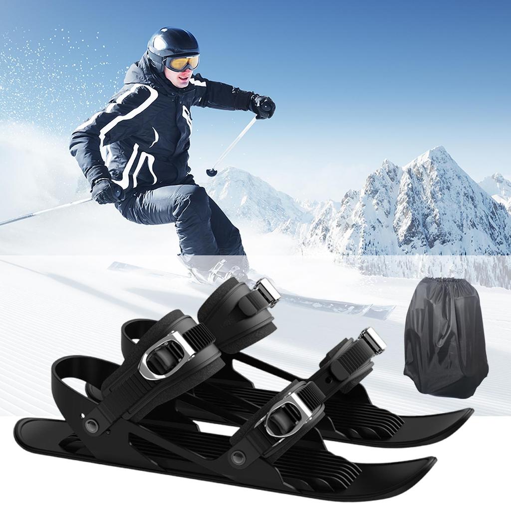 Kurze Ski Kurze Snowskates Kompaktes Skizubehör Multifunktionale Verstellbare Skitourenwerkzeuge Leichte Rutschfeste Schneefüße