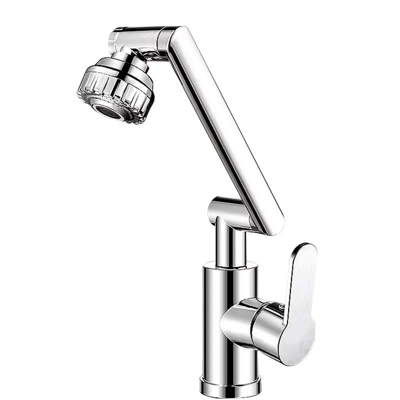 Rotating Faucet Robotic Arm Dual-mode Universal Hot and Cold Household Washbasin Sink Washbasin Kitchen Bathroom