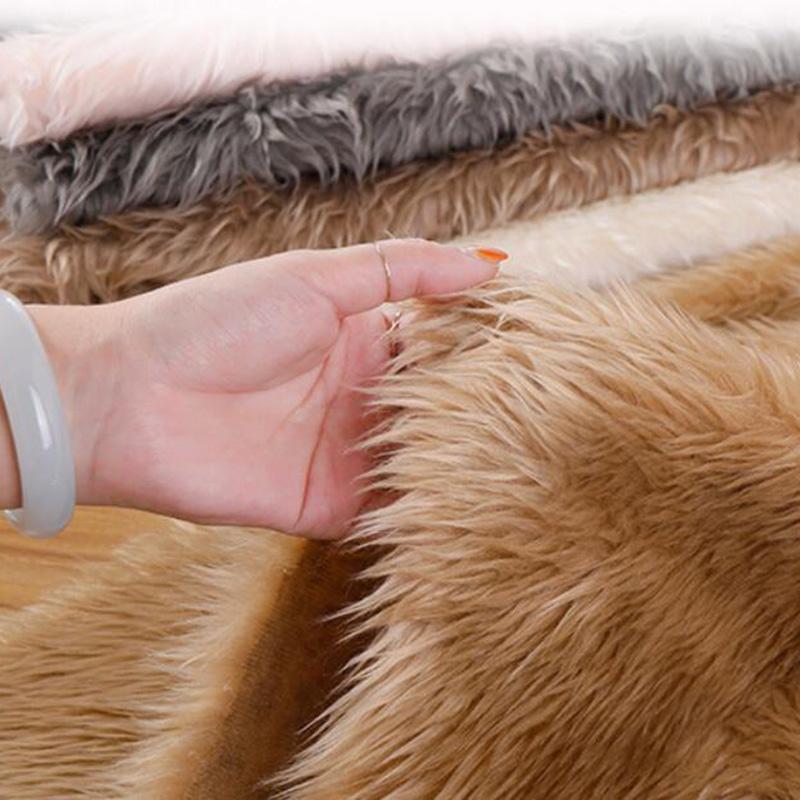 3cm Plush Fabric Polyester Faux Rabbit Fur Fleece Fabric for Stage Costume DIY Doll Toy Sofa Cushion Carpet Making Materials