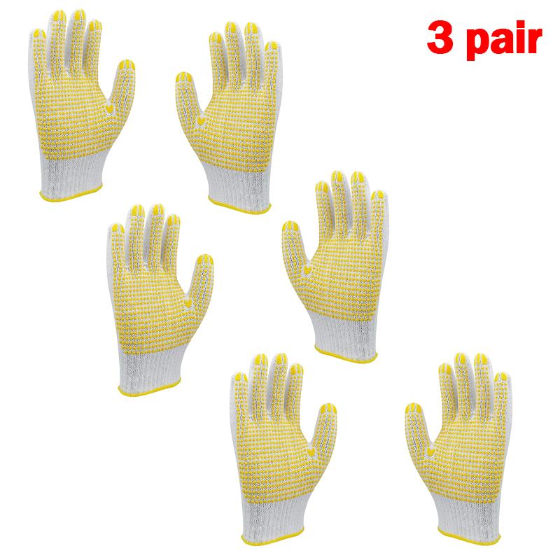 1-10 Pairs Cotton Polyester String Knit Shell Safety Protection Work Gloves, Painter Mechanic Industrial Warehouse with Dots