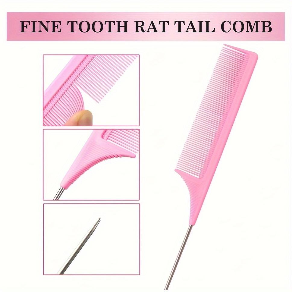 3 Stück/Set Slick Back Haarbürsten-Set Borstenhaarbürste Kantenkontrollbürste Toupierkamm für Damen