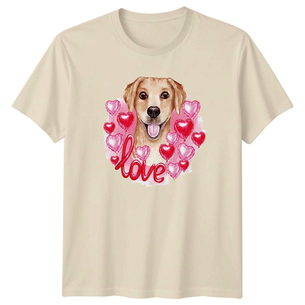 Love TShirt Labrador Valentines Dogs Gift For Him And Her