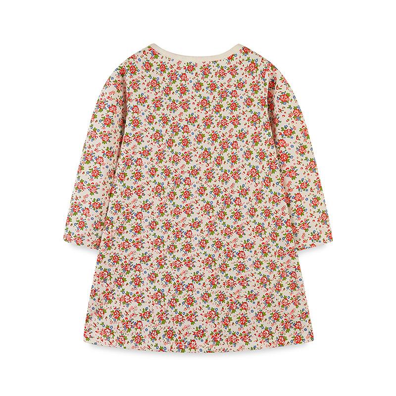 2-7Y Kinder Kleidung Mädchen Langarm Kleid Gestrickte Baumwolle Frühling Herbst Cartoon Rundhals Mädchen Prinzessin Kleider