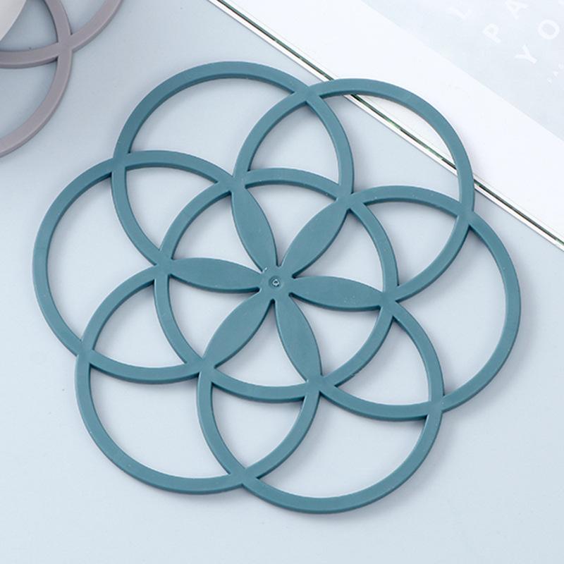 1 Pcs Kitchen Creative Silicone Insulation Pad Thickened Table Pot Bowl Pad Plate Anti-scalding Anti-heat HMKH YSXX