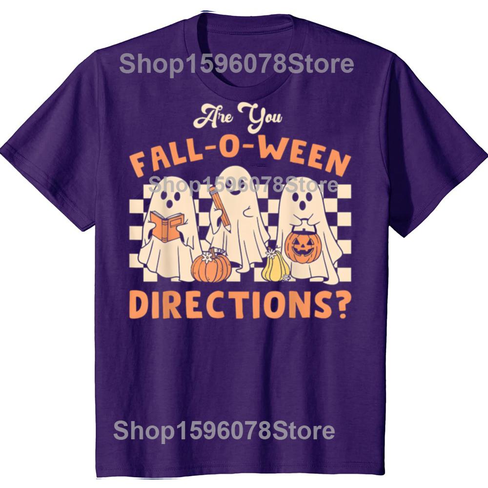 

Retro Are You Fall Teacher Halloween Ghost Tops Fitness T-Shirt Oversized Unisex Tshirt Graphic Tees Men s Clothing Streetwear 4XL