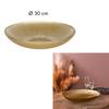 Dore Schüssel 30cm GOLD schimmerndes GLAS Glamour