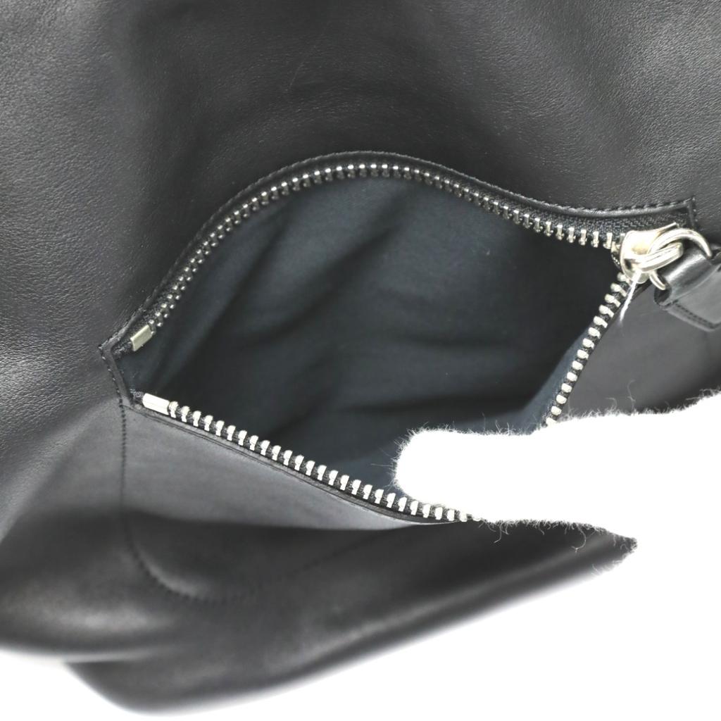 COACH Cafu Diagonal crossing Shoulder Bag leather black Women 19889 Used