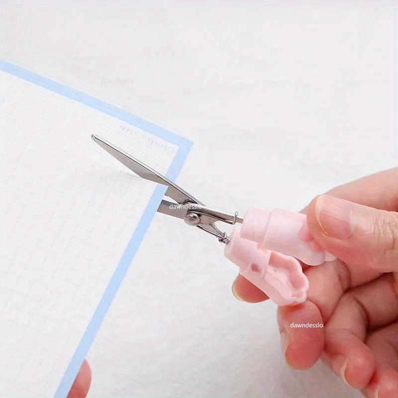 Śliczne wielofunkcyjne nożyczki ręczne ze stali nierdzewnej Mini przenośne Kawaii Cat Paw Art nożyczki szkolne artykuły papiernicze nowość
