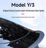 Tesla Model Y/3 Dry Carbon Fiber Tail Wing Sport Body Kit Accessories