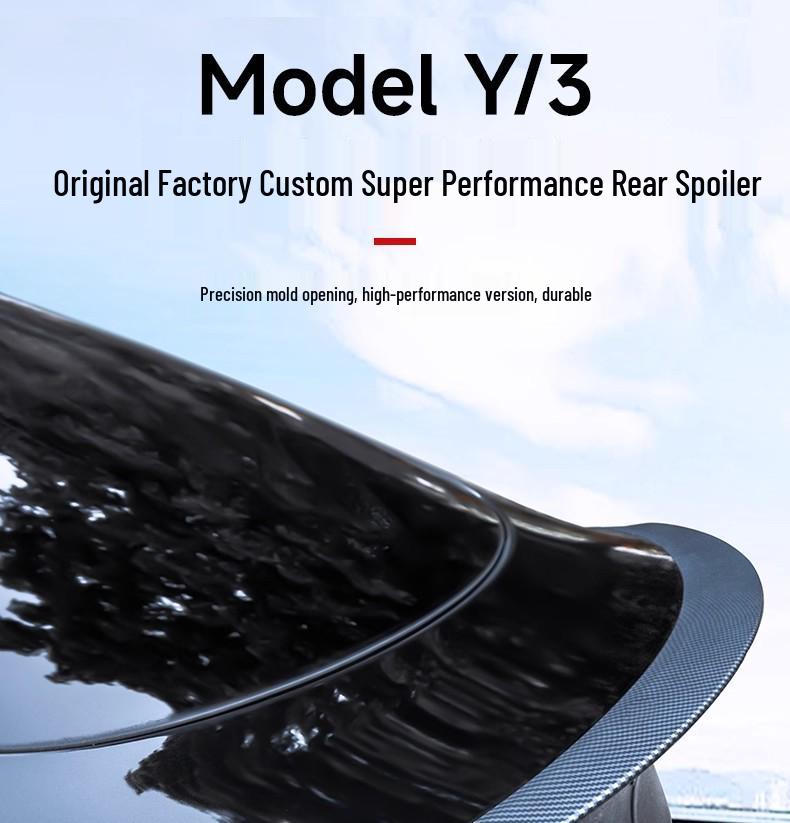 Tesla Model Y/3 Dry Carbon Fiber Tail Wing Sport Body Kit Accessories