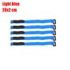 5Pcs Nylon Antiskid Cable Tie Down Straps For Rc Eachine Lipo Battery Multicolor Nylon Straps Magic Tapes Sticker 20/30*2Cm Set