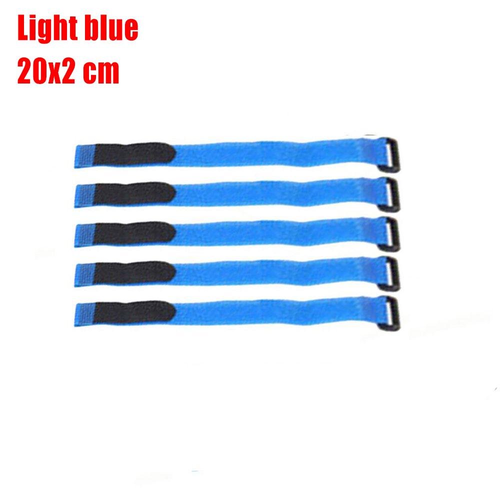 5Pcs Nylon Antiskid Cable Tie Down Straps For Rc Eachine Lipo Battery Multicolor Nylon Straps Magic Tapes Sticker 20/30*2Cm Set