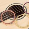 6 Pcs Folk Guitar Steel Wire String 6-string Acoustic Guitar Strings Replacement for Beginners Performers Durable