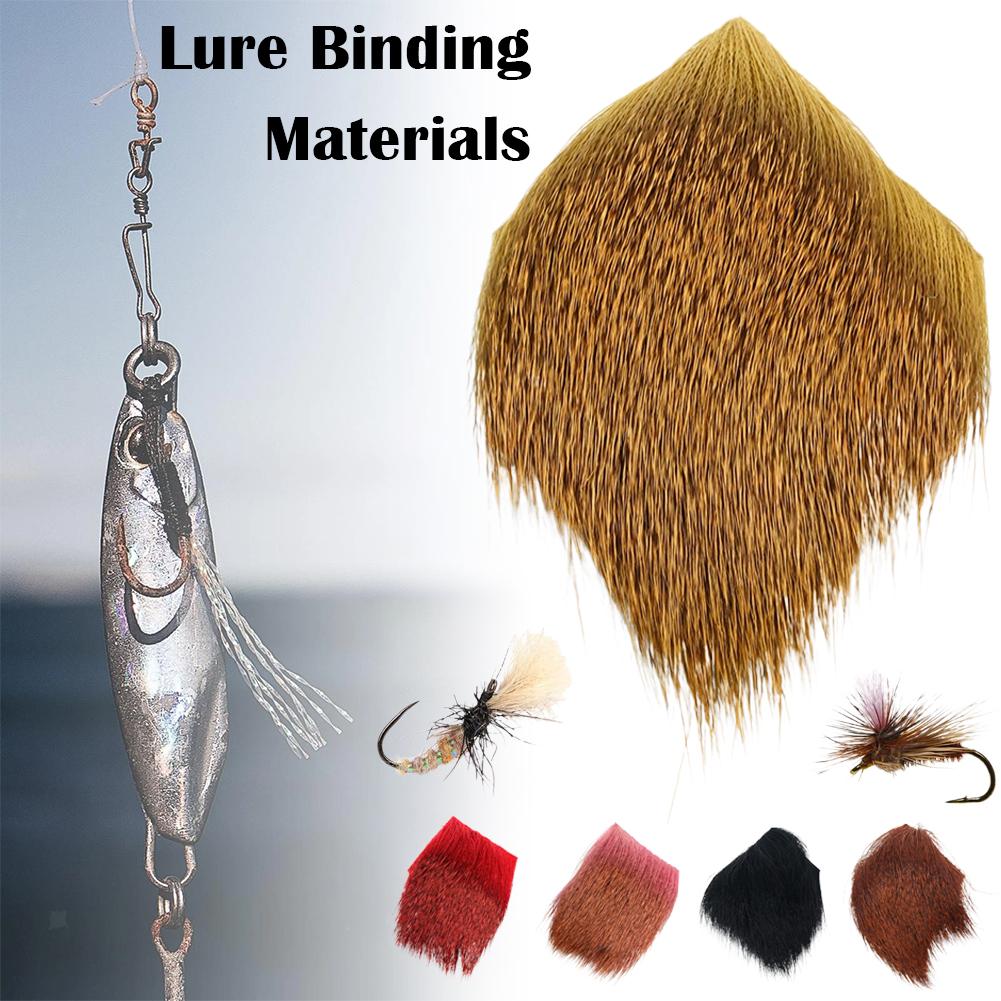 5cm X 5cm Fly Tying Material Natural&Dyed Deer Hair For Nymph Dry Fly Streamers Elk Hair Caddis Flies For Trout Fishing Lures