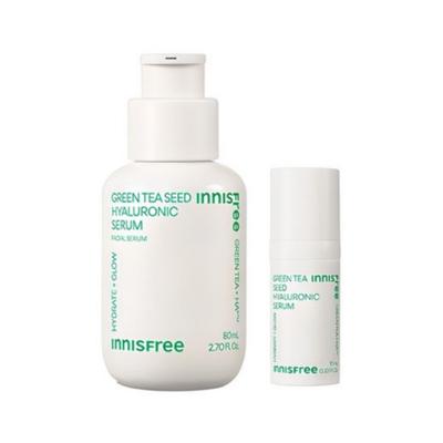 Siero all'acido ialuronico con semi di tè verde + set da 10 ml
