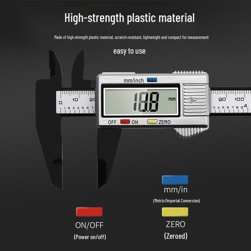 Digital Vernier Caliper 0-150mm High-Strength Plastic Measuring Tool