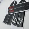2 Stück/Los 20cm X 2.9cm ABS R Abzeichen Aufkleber Auto Seite Klinge Sport Flügel Kotflügel Emblem Zubehör Für Golf Polo Tiguan Rline R-Line