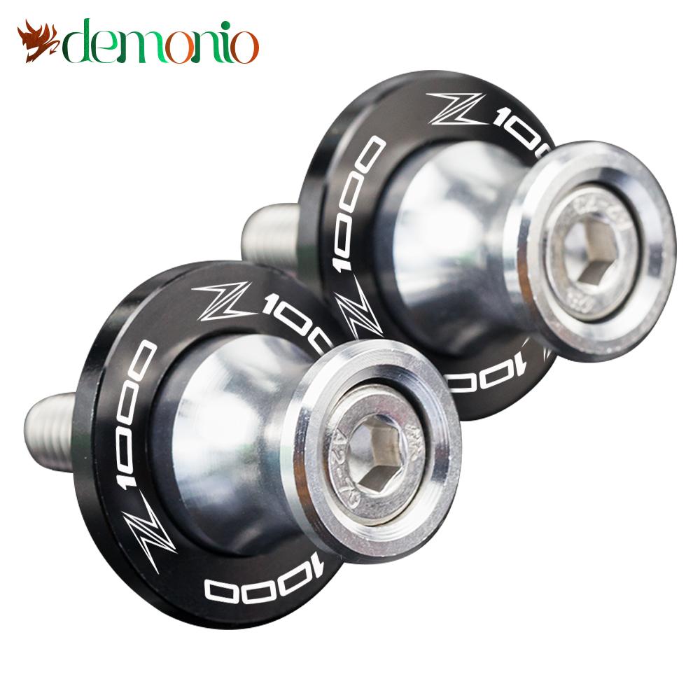 10MM Motorcycle Swingarm Spools Rear Stand Screws Sliders Accessories for Kawasaki Z1000 2003-2013 Z1000SX 2011-2013 Z
