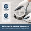 304 Stainless Steel Floor Drain Cover Adjustable Clamp Grate Cover Drain Cover  Washroom