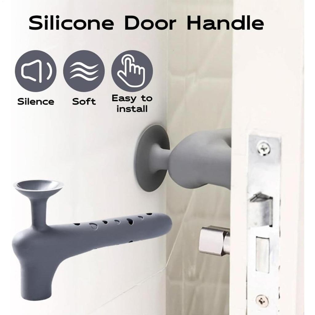 Gloves Covers Anti-collision Silicone Door Handle Protective Knob Doors Protector Children Safety Household Bedroom Living Room
