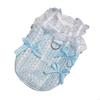 Elegant Laces Pet Vest Breathable Polyester Dog Clothes Hollows Out Pet Dress for Daily Wears and Special Occasions B03E