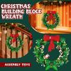 Christmas Wreaths, New Year Home Decoration Items, Assembly, Small  Building  , Toys, Gifts