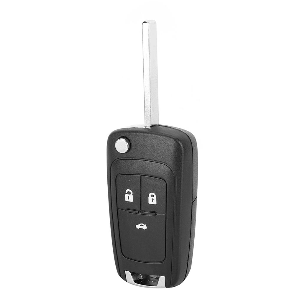 3 Buttons Flip Key Fob Case Shell Cover Replacement Accessories Fit for Chevrolet