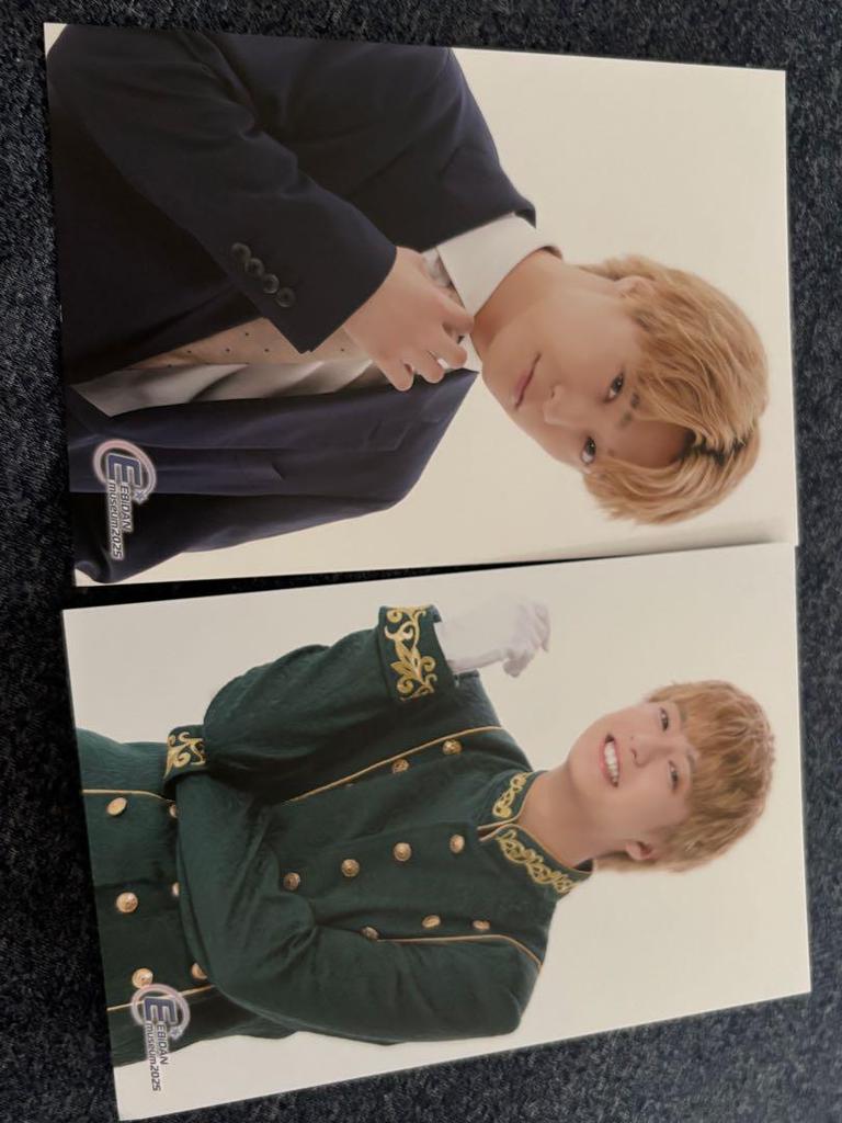 [USED] EBiDAN Museum 2025 Sakura Shimeji Postcard & Button Badge