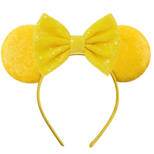 

Праздничные аксессуары для волос Фестиваль Мышиные ушки Ободки Бант Белоснежки Блестящие ободки Для детей Принцесса Заколки для волос Size fits all