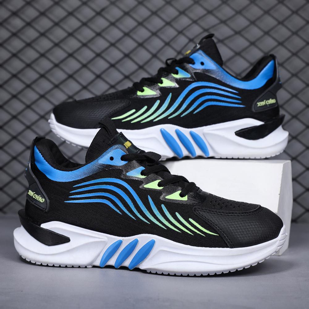 Men's Shoes 2024 Spring and Summer New Fashion Trend Sports Running Shoes Soft Sole Mesh Breathable Casual Shoes Men