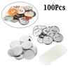 100Pcs Badge Button Parts Material Supplies 25mm 32mm 37mm 44mm 58mm 75mm for DIY Clothes Handbag Badge Button Decoration