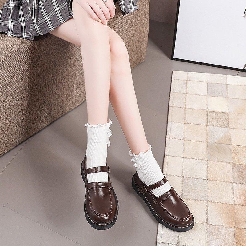 Lolita Shoes Women Japanese Mary Jane Shoes Women Vintage Girls Students Jk Uniform High Heel Platform Shoes Cosplay