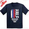 Russian Gift Funny Russian Flag Shirt Half Russian Is Better Than None Breathable Camisetas Nostalgia Retro High Quality Cotton