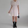New ArrivalS Open Run Women S Cotton Puff Sleeve Mini dreSS Ruffle Strap Punchy